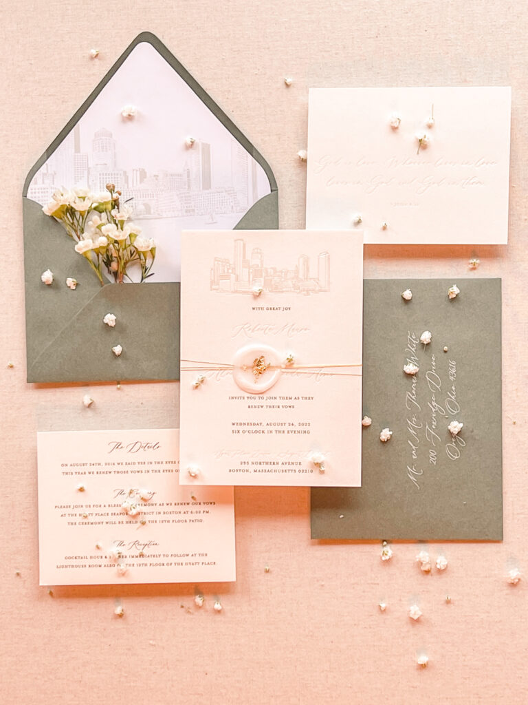 stunning ethereal wedding invitations