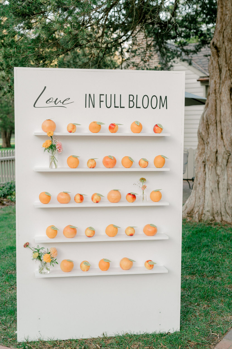 WEDDING SEATING CHART OF DIFFERENT TYPES OF CITRUS FRUITS